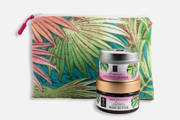 Hawaiian Coconut Body Butter & Candle Oneloa Collection Bundle Island Essence 