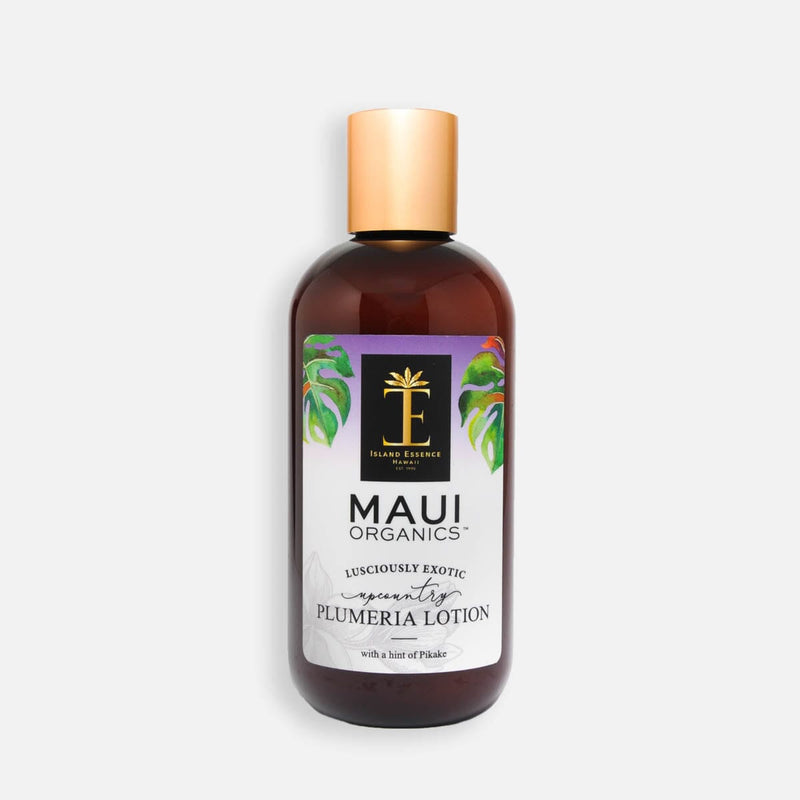 Maui Organics Lotion Eco Refill--8 Tropical Fragrances Lotion Island-Essence-Cosmetics 128oz. Upcountry Plumeria 