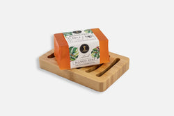 Glycerine Soap & Bamboo Soap Dish Soap Island Essence Island Mango 