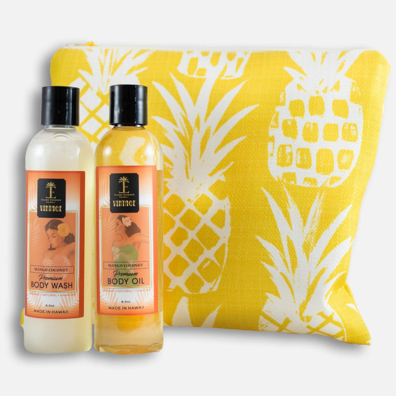 Vintage Body Wash and Body Oil Gift Collection Bundle Island-Essence-Cosmetics 