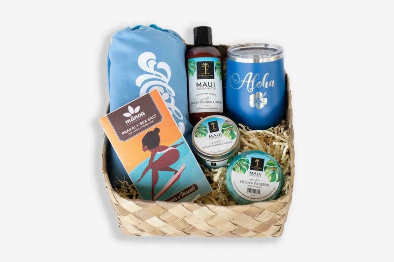 Ocean Passion Premium Hawaiian Gift Basket Bundle Island-Essence-Cosmetics 