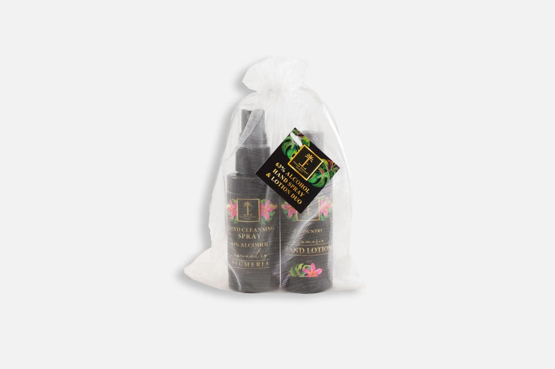 Upcountry Plumeria Hand Spray & Lotion Duo Bundle Island-Essence-Cosmetics 